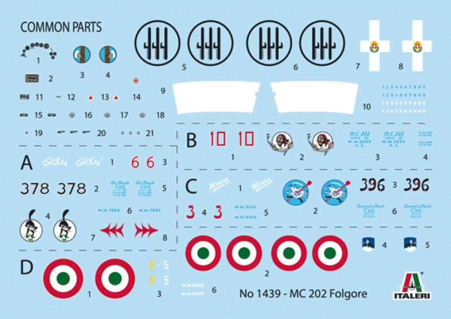 Italeri 1/72 MC 202 FOLGORE