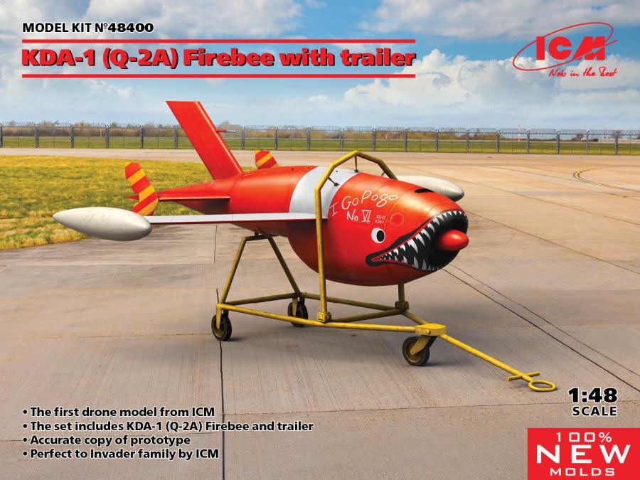 1:48 Q-2A (KDA-1) Firebee with trailer