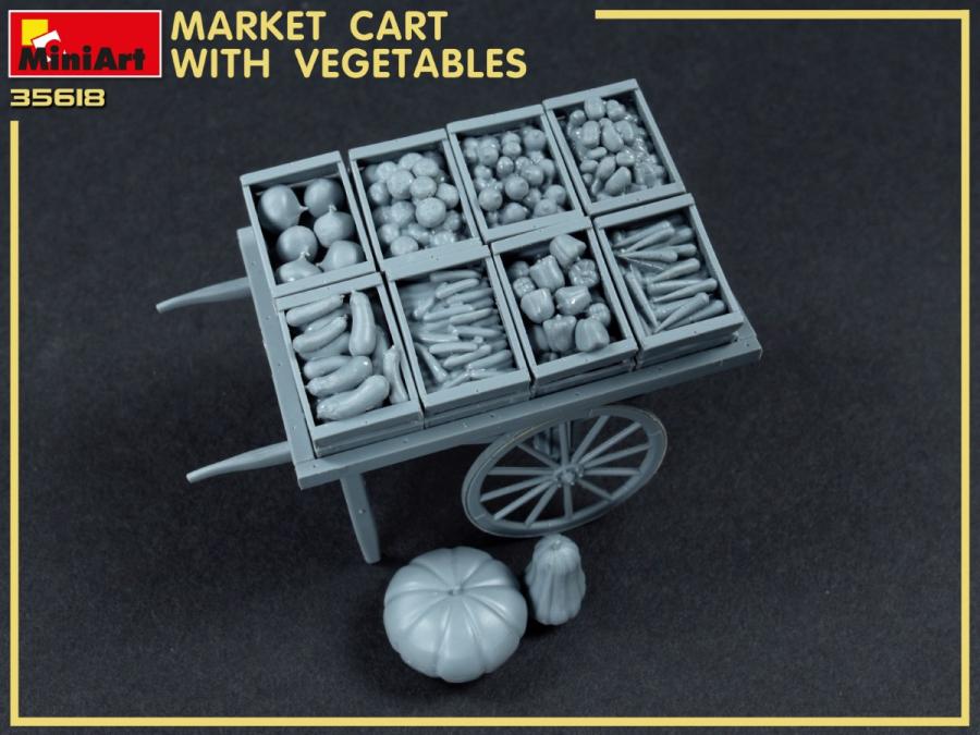 1:35 Market Cart with Vegetables