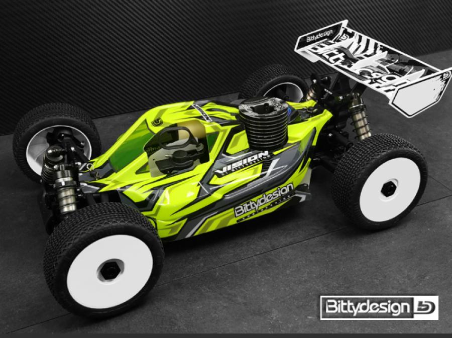 VISION clear 1/8 buggy body Xray XB8 2020 Pre-cut