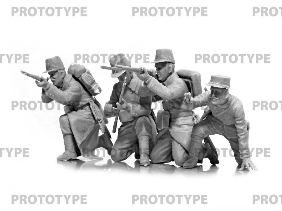 1:35 WWI Belgian Infantry (4 figs)