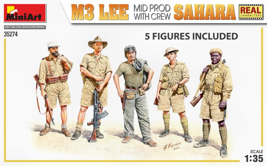 1:35 M3 Lee Mid Prod. Sahara w/Crew