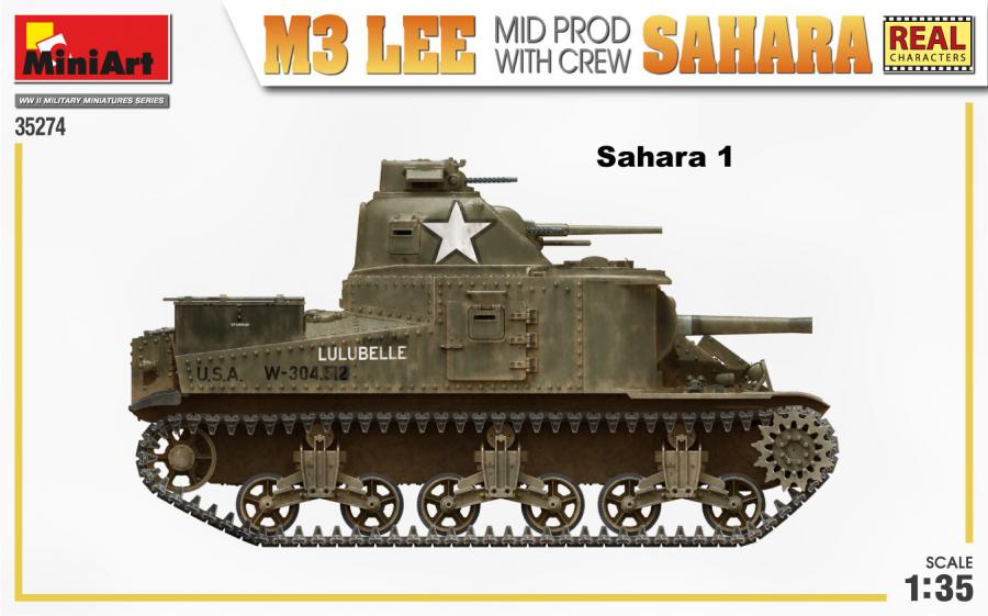 1:35 M3 Lee Mid Prod. Sahara w/Crew