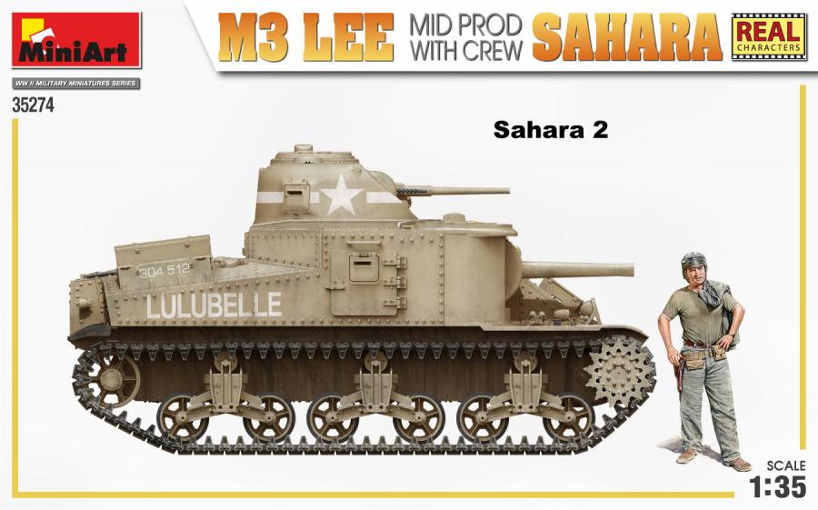 1:35 M3 Lee Mid Prod. Sahara w/Crew
