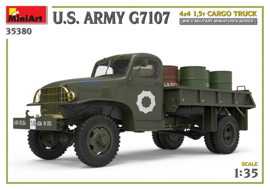 1:35 US G7107 4X4 1,5t CARGO TRUCK pienoismalli