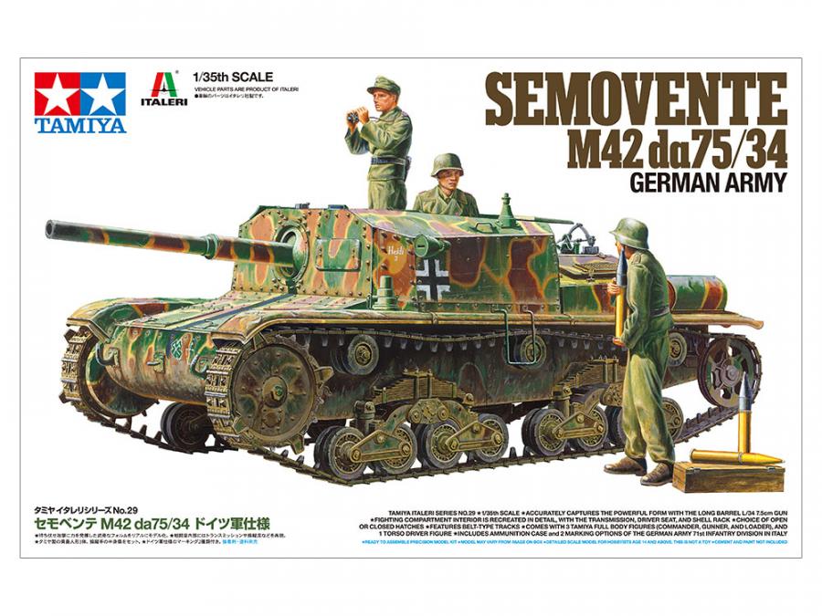 Tamiya 1/35 SEMOVENTE M42 DA75/34 (German) pienoismalli