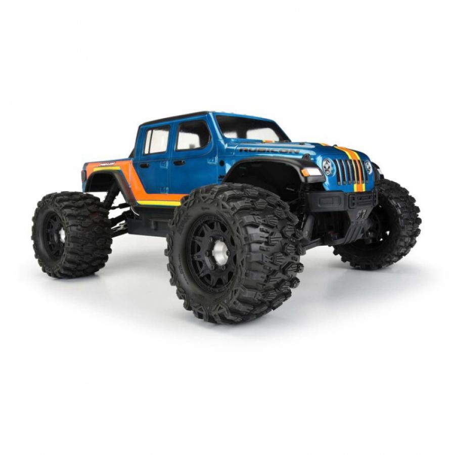 Hyrax 2.8" All Terrain Tires Mounted on Raid Black 6x30 Removable Hex Wheels (2) for StampedeÂ® 2wd & 4wd Front and Rear