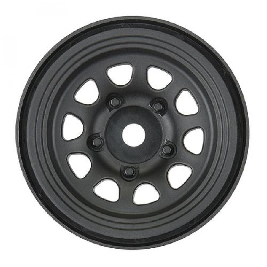 Keystone 1.55" Black Plastic Internal Bead-Loc Wheels (2) for Rock Crawlers Front or Rear