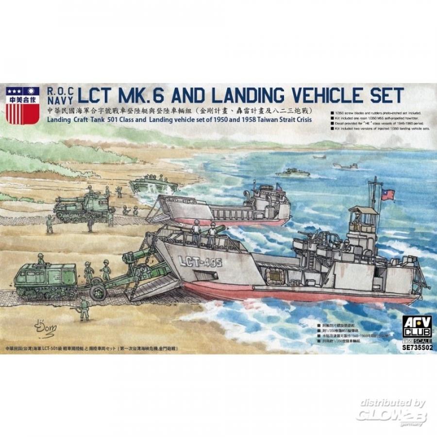 1:350 R.O.C. Navy LCT MK.6 & Vehicles