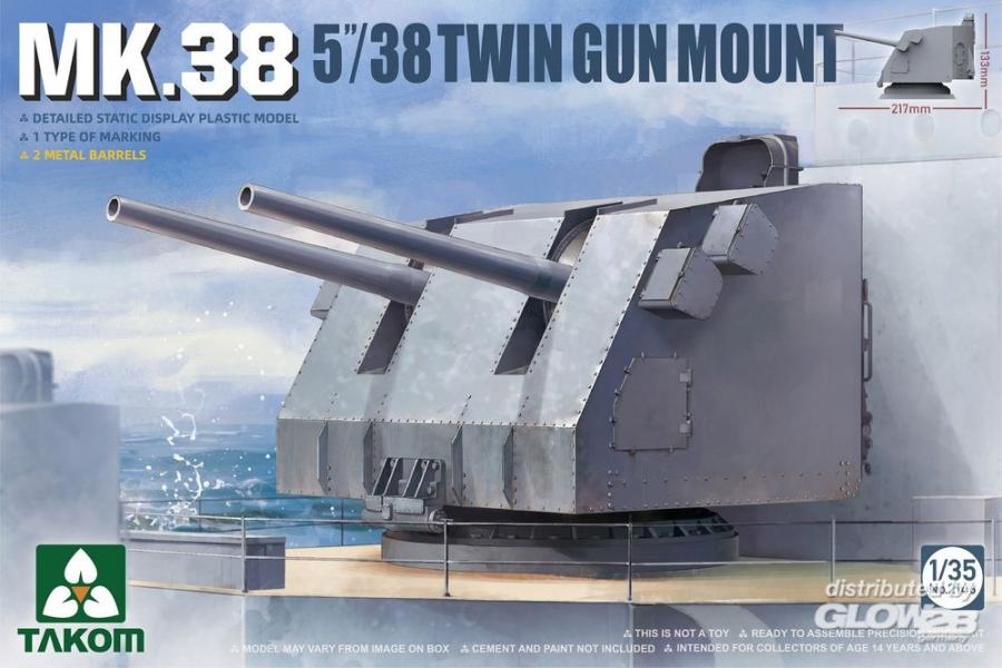 1:35 MK.38 5''/38 TWIN GUN MOUNT