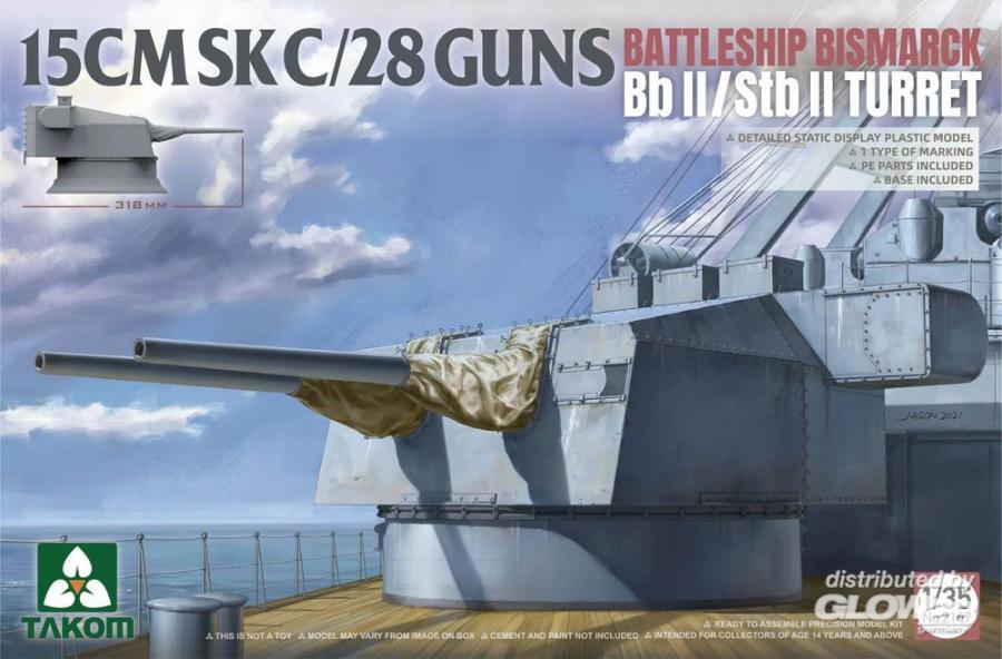 1:35 15CMSK C/28 GUNS BISMARCK