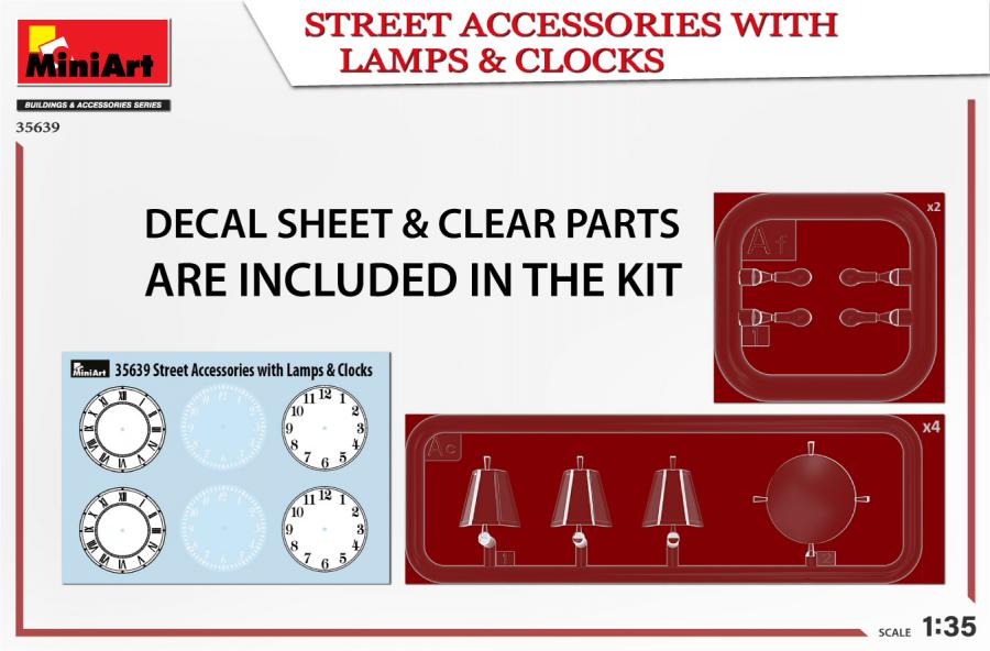 1:35 STREET ACCES. WITH LAMPS & CLOCKS