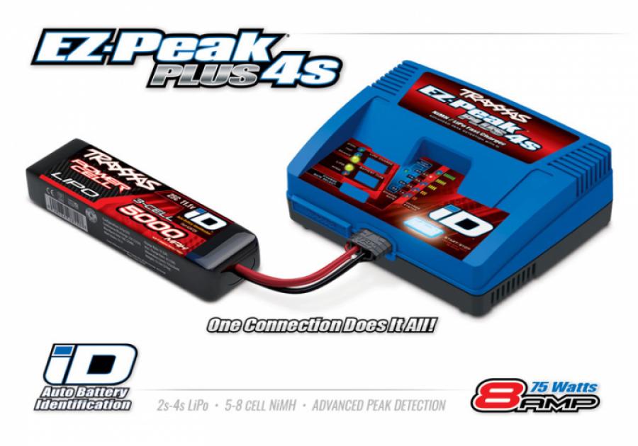 Traxxas EZ-Peak Dual 4S 8A NiMH/LiPo Charger Auto ID TRX2981G