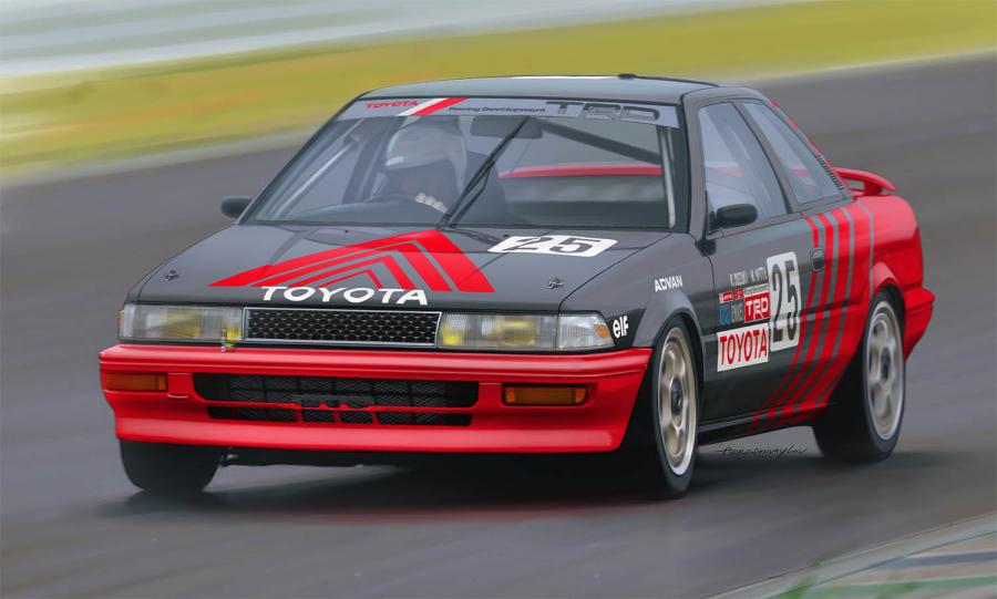 1:24 TOYOTA COROLLA Levin AE92 ADVAN