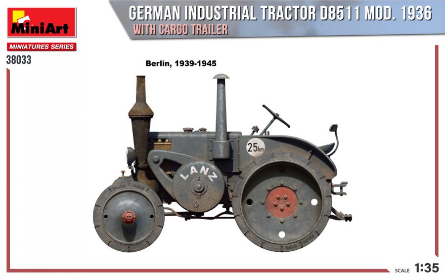 1:35 Tractor D8511 Mod. 1936 with Cargo