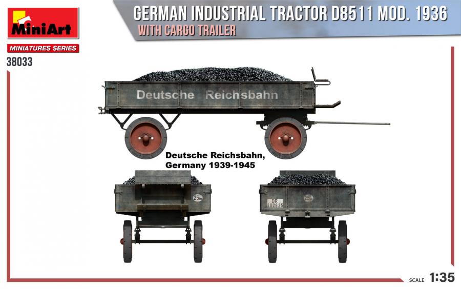 1:35 Tractor D8511 Mod. 1936 with Cargo