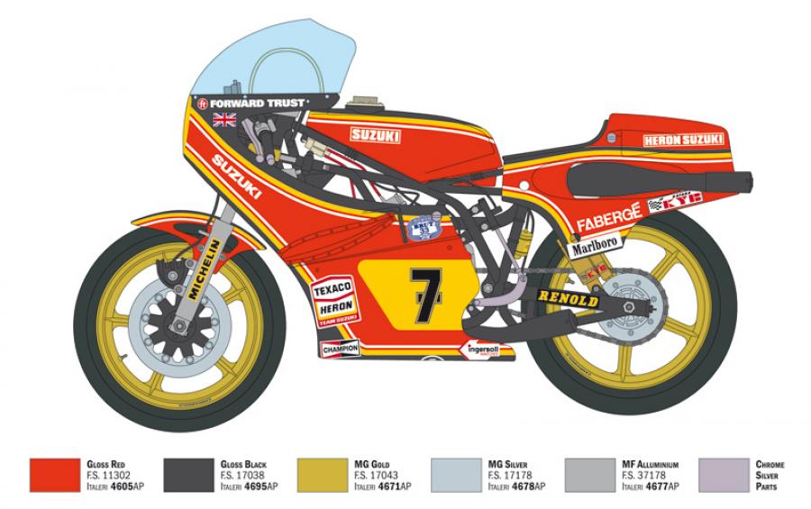 1:9 SUZUKI RG 500 XR27 1978 TEAM HERON