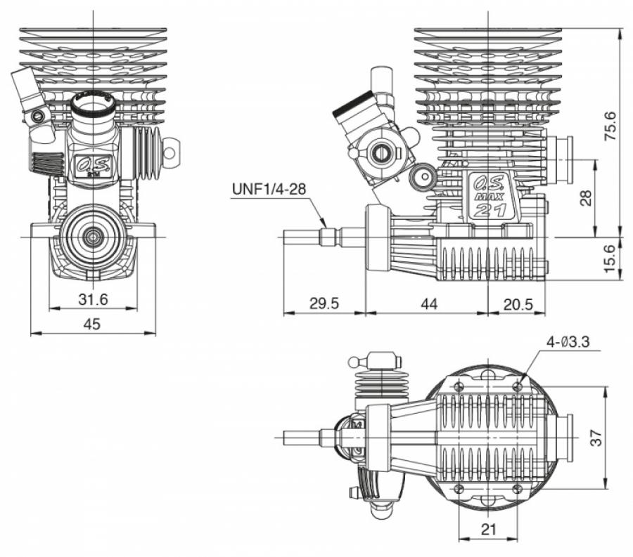 O.S. SPEED R2104 On-Road 16% Euro-Spec