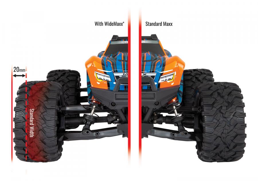 Traxxas MAXX with WideMaxx 4x4 1/10 Monster RC-auto ilman akkua ja laturia TRX89086-4