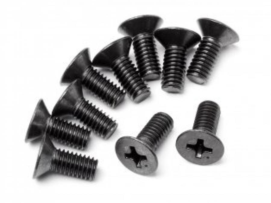 HPI Racing  FLAT HEAD SCREW M4 X 10MM (10 PCS) Z622