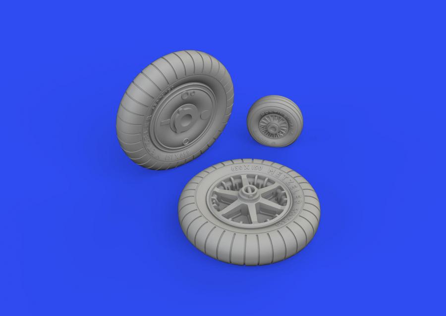 1/32 Bf 109G-2 wheels set for REVELL kit