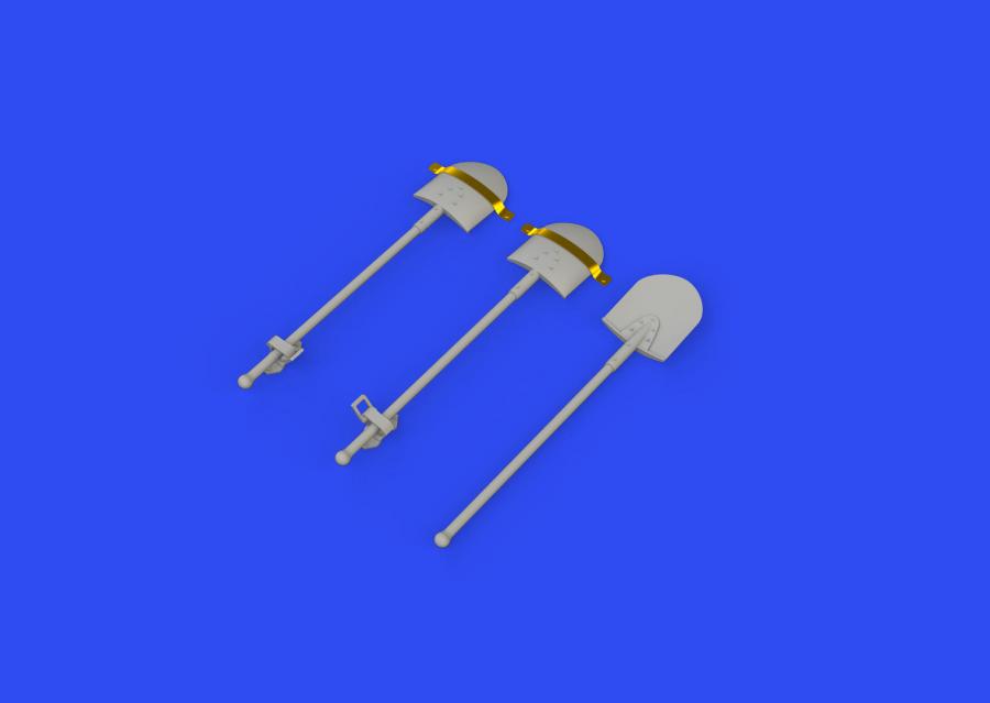 Eduard 1/35 WWII German shovels (3d Print)