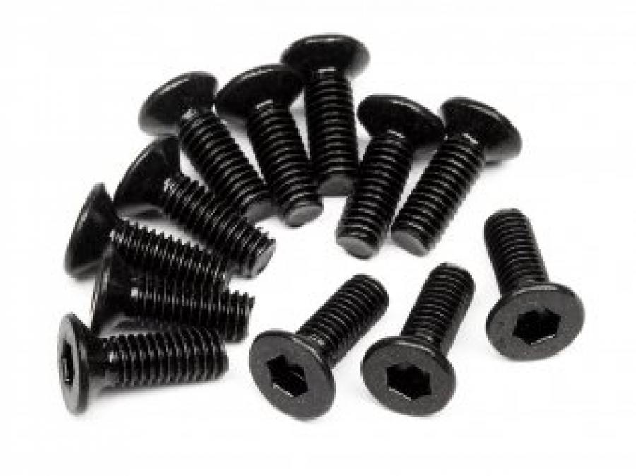 HPI Racing  FLAT HEAD SCREW M2.6X8MM(HEX SOCKET/12 PCS) 94154