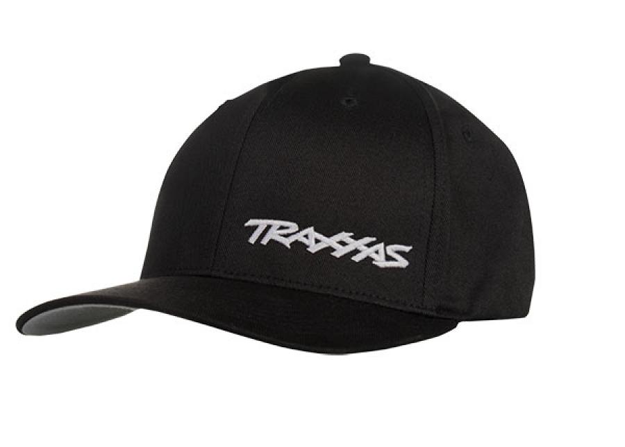 Traxxas Flex Hat Curved Bill Black/White Traxxas S-M TRX1187-BLW-SM