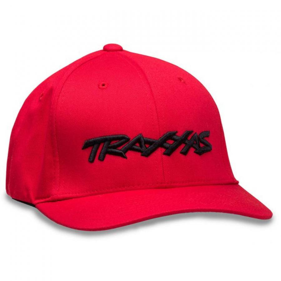Traxxas Hat Curved Red Traxxas Logo L-XL TRX1188-RED-LXL