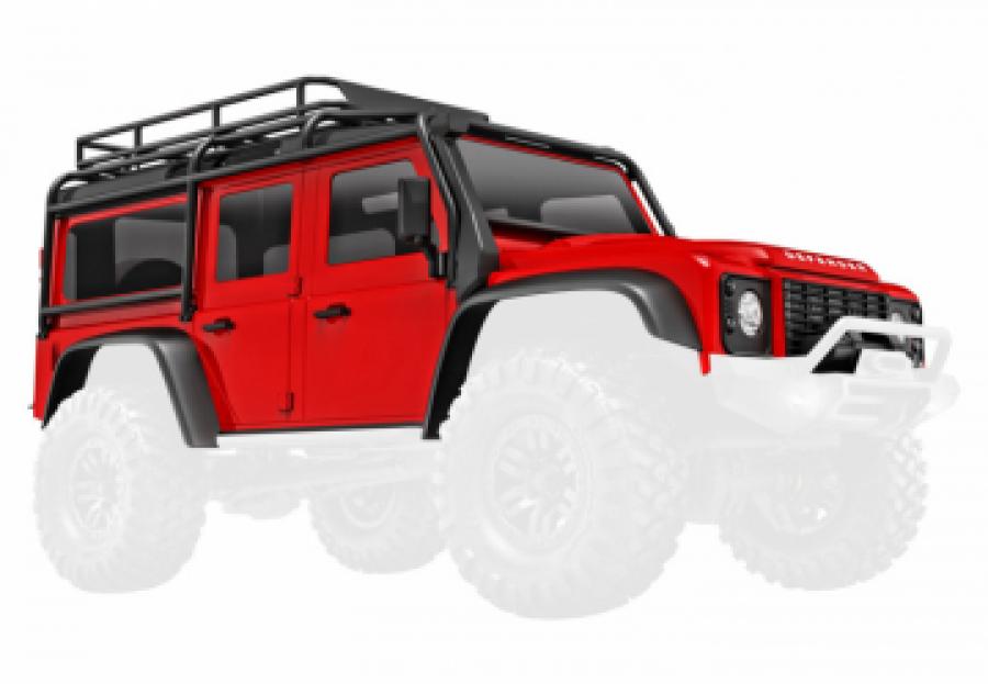 Traxxas Body TRX-4M Land Rover Defender Red Complete TRX9712-RED