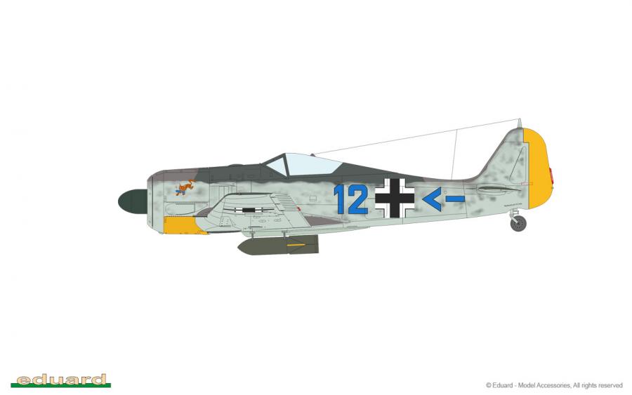1/48 Fw 190A-4 w/ engine flaps & 2-gun wings, Weekend edition