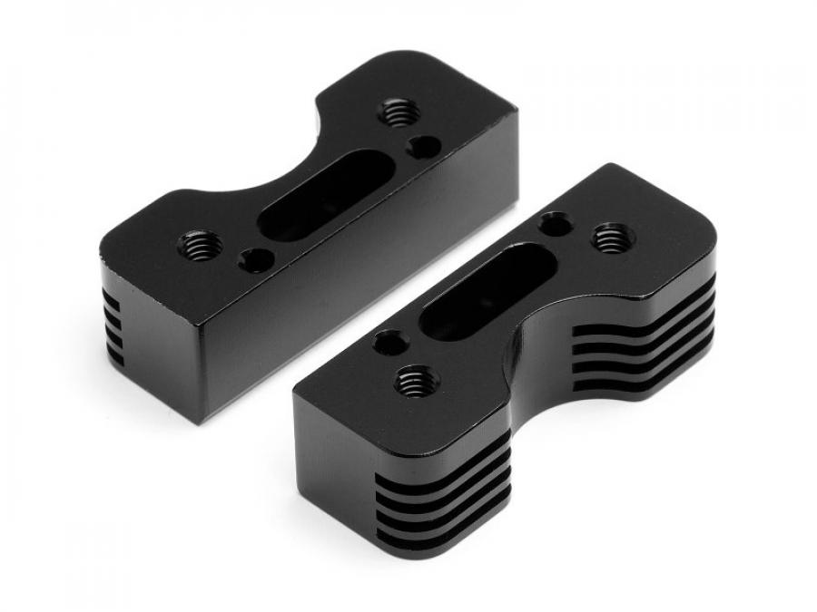 HPI Racing  CNC Engine Cooling Mount Set Trophy Series (Black) 101771