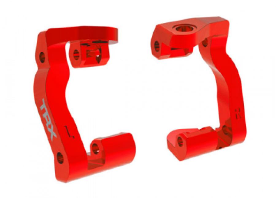 Caster Blocks Alu Red (Pair) Mini Maxx