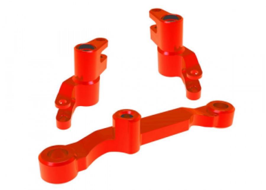 Steering Bellcranks Alu Red Mini Maxx