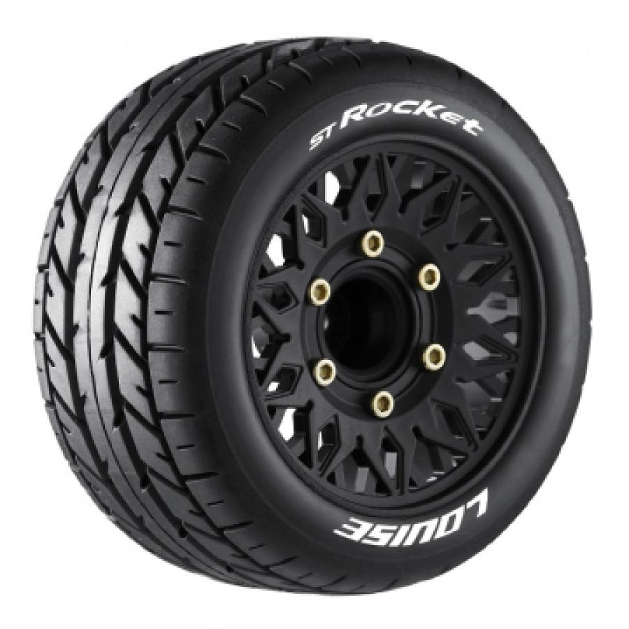 Tires & Wheels ST-ROCKET 1/10 Soft (Removable 12, 14 & 17mm Hex) (2)