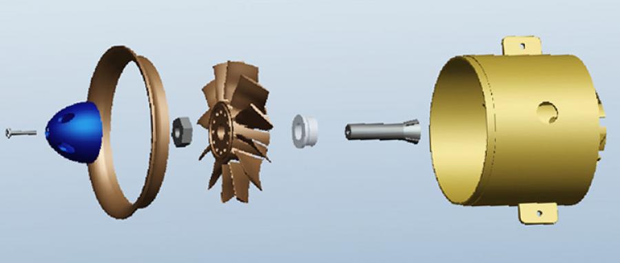 Ducted Fan 70mm 12-Blades w/o motor FMS