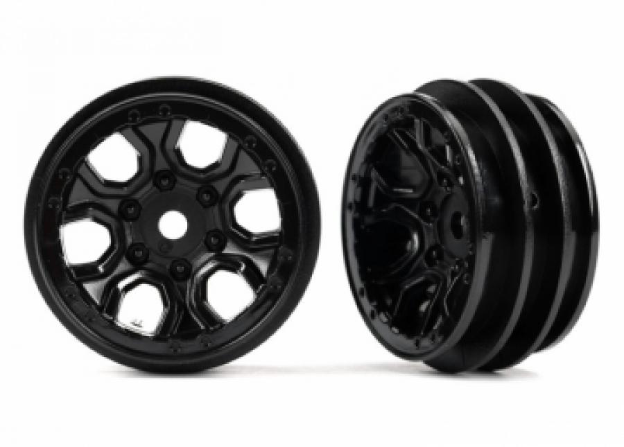 Traxxas Wheels Spider Black 1.0" (2) TRX9770