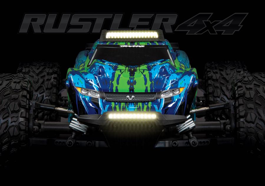 Traxxas LED Light Front & Roof Skid Set Complete  Rustler 4x4 TRX6795