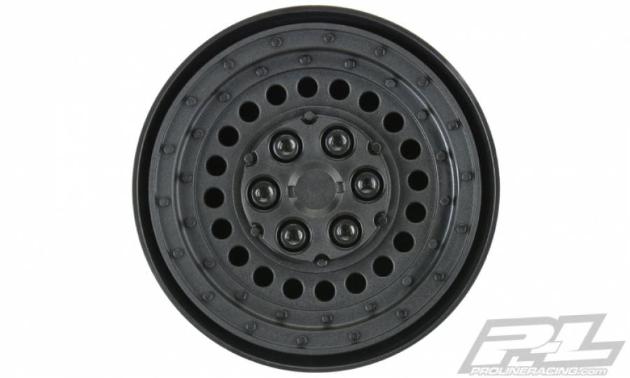 Carbine 1.9" Black Dually Wheels for Crawlers F/R