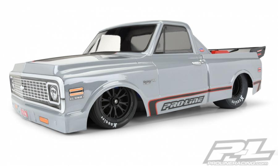 1972 Chevy C-10 Clear Body for Slash 2WD Drag Car