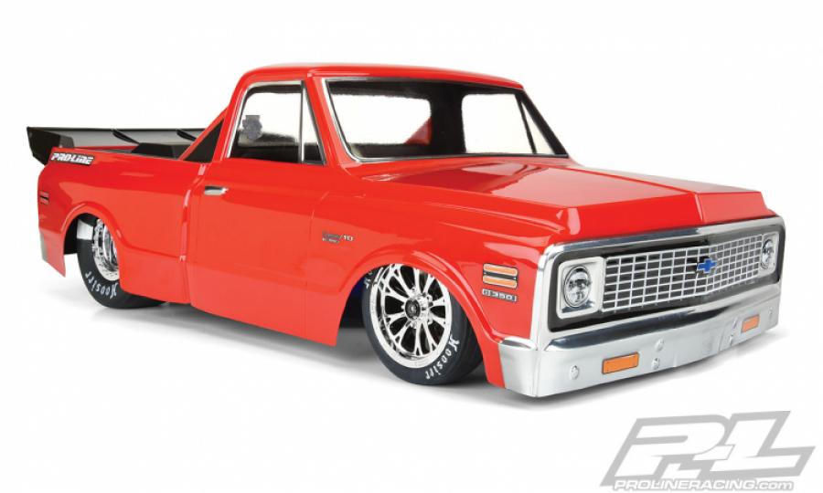 1972 Chevy C-10 Clear Body for Slash 2WD Drag Car