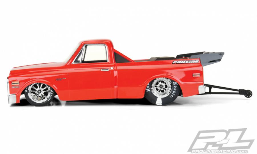 1972 Chevy C-10 Clear Body for Slash 2WD Drag Car