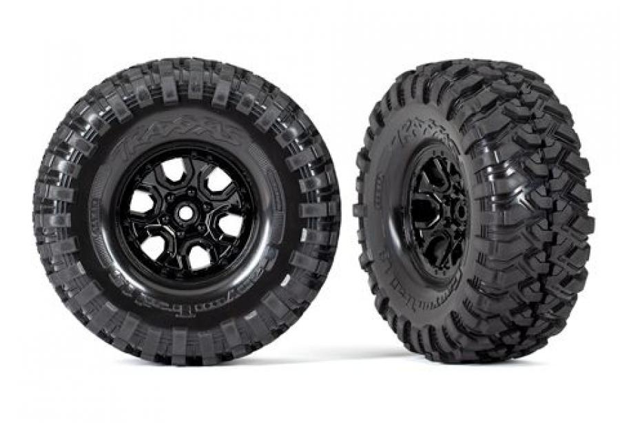 Traxxas Tires & Wheels Canyon Trail/Bronco 2021 Black 1.9" (2) TRX9272