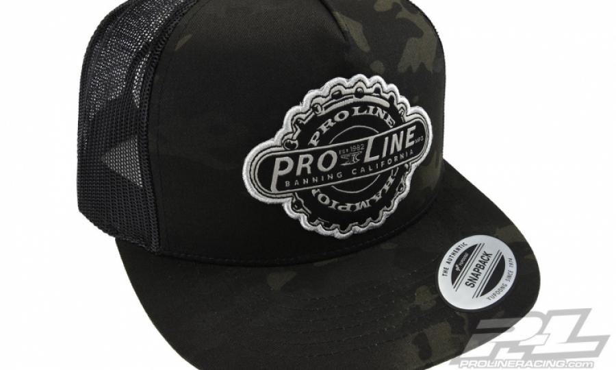 Pro-Line Manufactured Dark Camo Trucker Snapback Hat (One Size Fits Most)