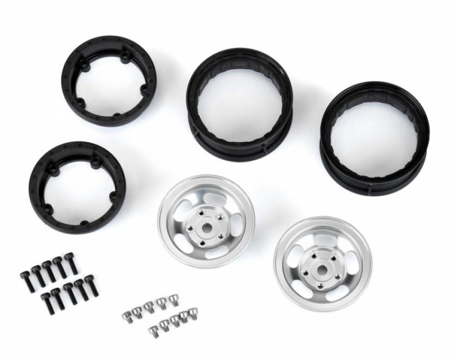 Slot Mag 1.55" Aluminum Composite Internal Bead-Loc Wheels (2) for Rock Crawlers Front or Rear