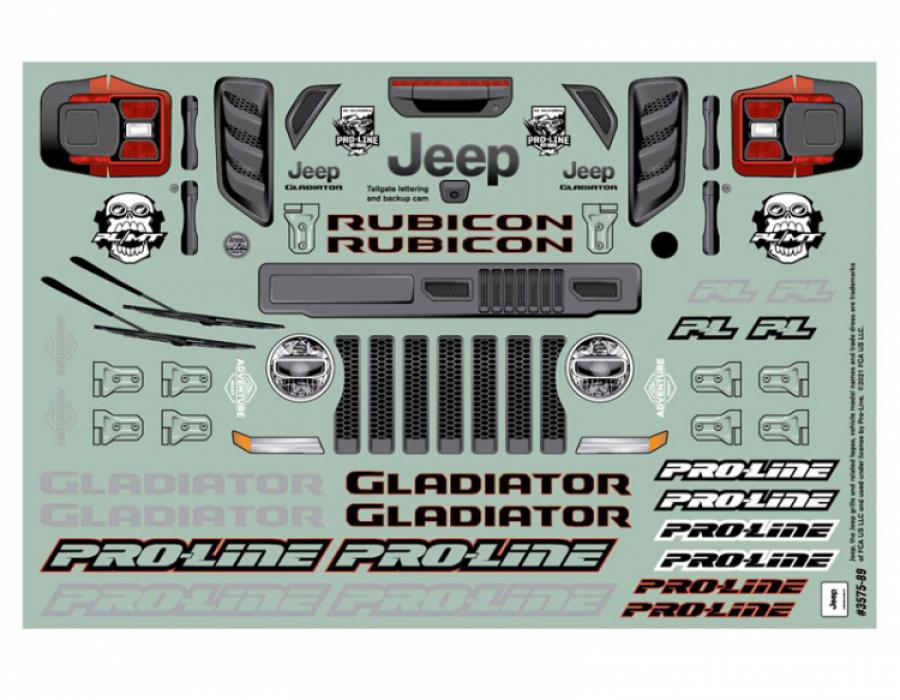 JeepÂ® Gladiator Rubicon Clear Body for StampedeÂ®