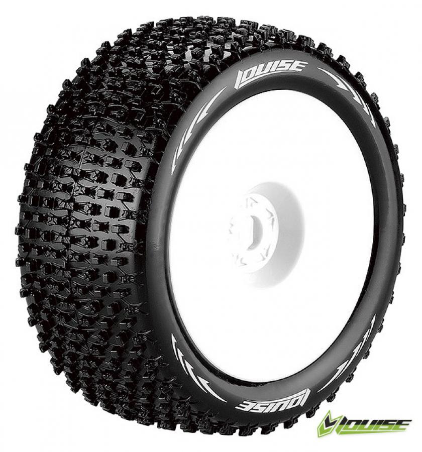 Tires & Wheels T-PIRATE 1/8 Truggy Super Soft White 0-Offset (2)