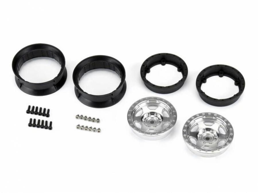 Crestline 1.9" Aluminum Composite Internal Bead-Loc 12mm Wheels (2) for Crawlers F/R