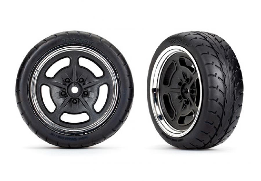 Traxxas Tires & Wheels 1.9" Touring Hot Rod Front (2) TRX9372