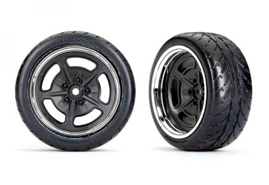 Traxxas Tires & Wheels 1.9" Touring Hot Rod Rear (2) TRX9373